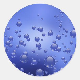 Sticker Rond Marqueurs ronds " Bulles d'eau "