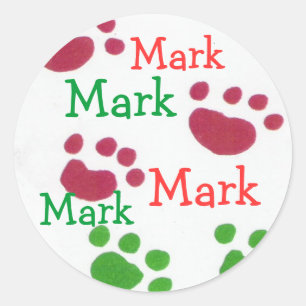 Sticker Rond Marquez l'autocollant nommé