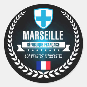 Sticker Rond Marseille