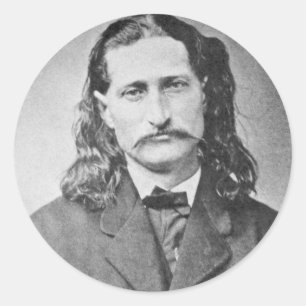 Sticker Rond Marshal Wild Bill Hickok Old West Gunfighter