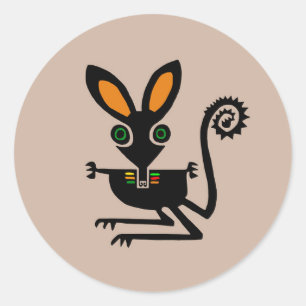 Sticker Rond Marsupial -BILBY - Animal en voie de disparition -