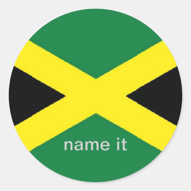 Sticker Rond Marteau jamaïcain (Devant)