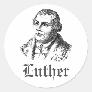 Sticker Rond Martin Luther