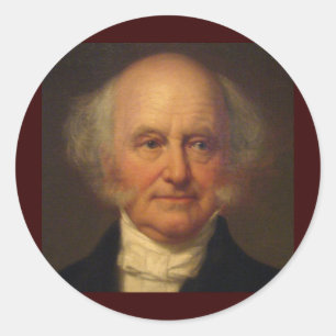 Sticker Rond Martin Van Buren 8