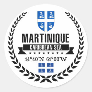 Sticker Rond Martinique