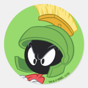 Sticker Rond MARVIN LE MARTIEN™   Les bras croisés
