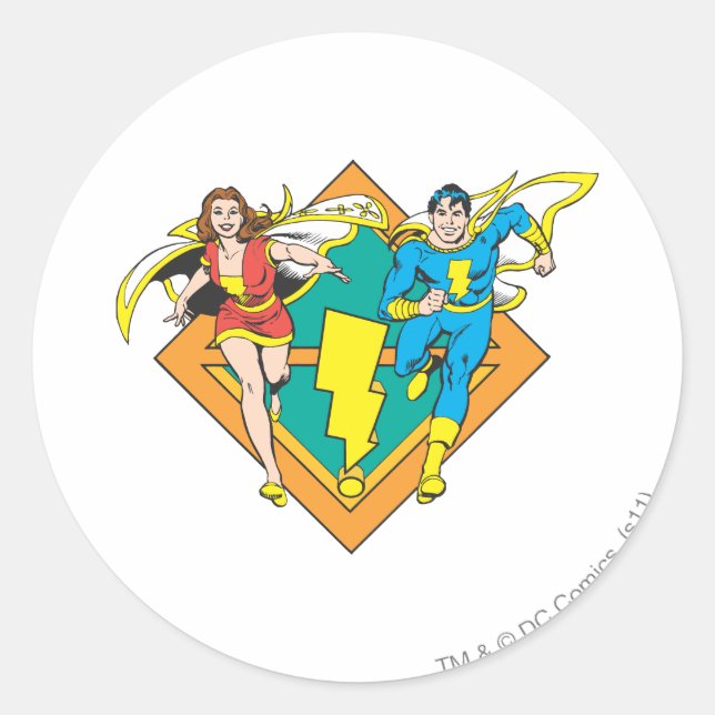 Sticker Rond Mary & Junior Run (Devant)