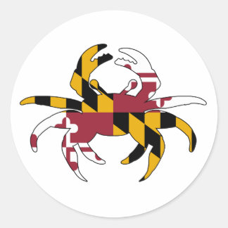Sticker Rond Maryland Flag