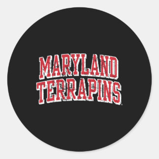 Sticker Rond Maryland Terra Blockbusted Distressed