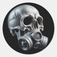 Masque à gaz apocalyptique Crâne T-shirt Design