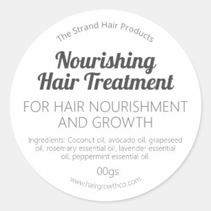 Sticker Rond Masque De Croissance Et De Nourriture Des Cheveux