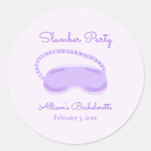 Masque de sommeil violet Bachelorette Stwood Party