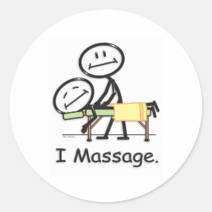 Sticker Rond Massage