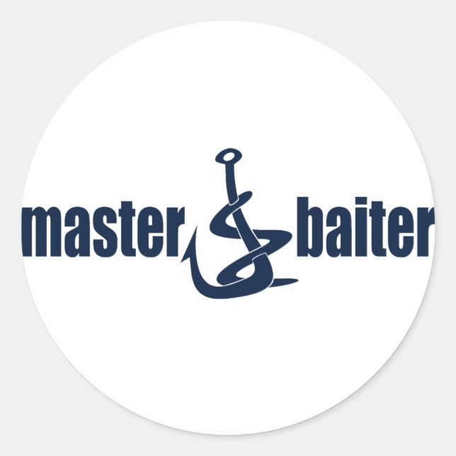 Sticker Rond Master Baiter (Devant)