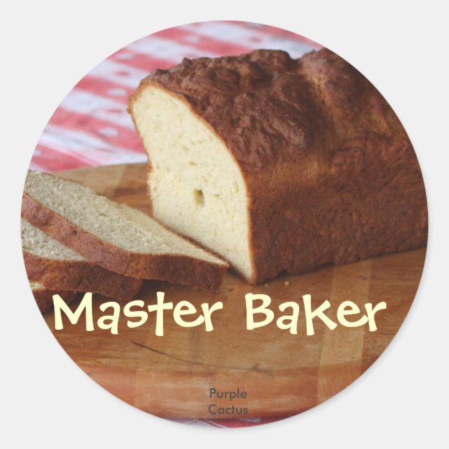 Sticker Rond Master Baker (Devant)