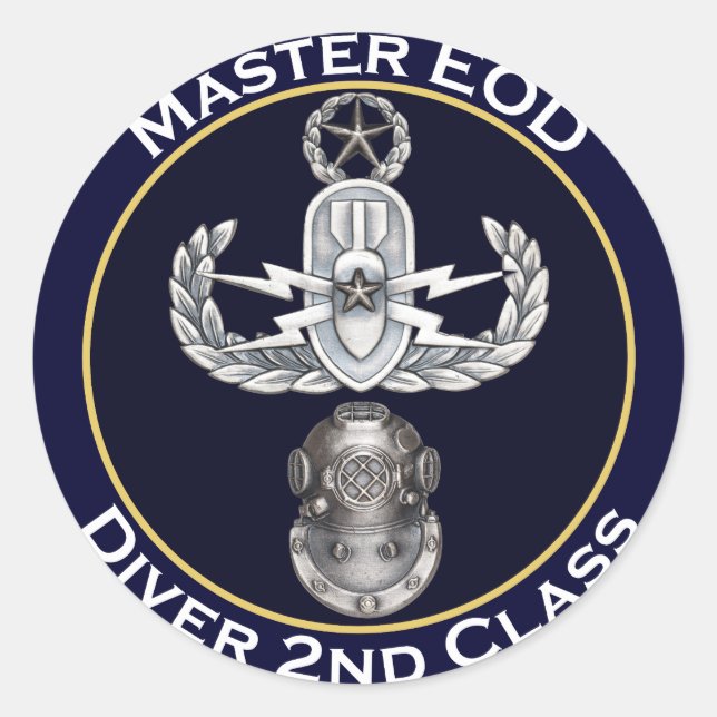 Sticker Rond Master EOD 2e classe (Devant)