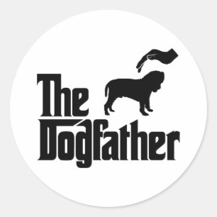 Sticker Rond Mastiff napolitain