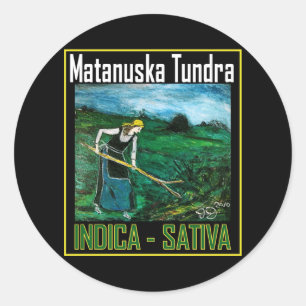 STICKER ROND MATANUSKA TUNDRA INDICA SATIVA
