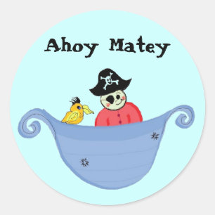Sticker Rond Matelot, à l'abordage !