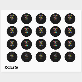 Sticker Rond Maternelle Ninja Maternelle