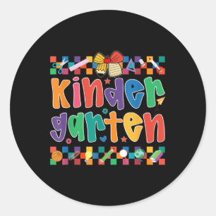 Sticker Rond Maternelle Préparatoire Rentrée Scolaire Enseignan