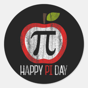 Sticker Rond Math de chemise Apple Pi