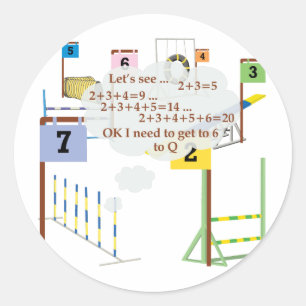Sticker Rond Math Snooker