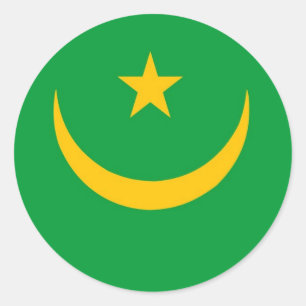 Sticker Rond Mauritanie
