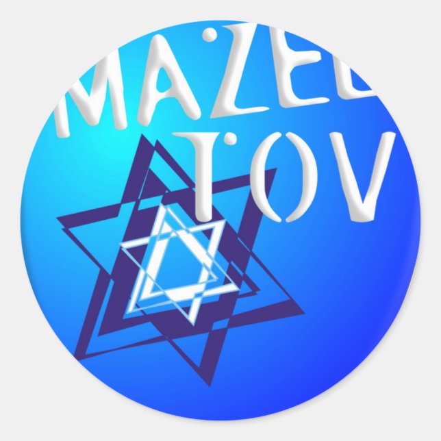 Sticker Rond Mazal Tov (Devant)