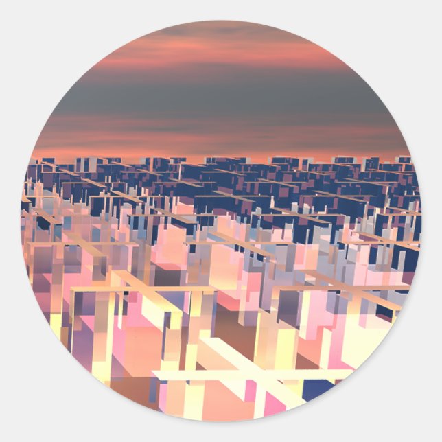 Sticker Rond Maze d'addition (Devant)