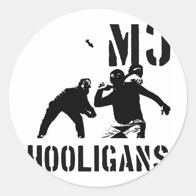 STICKER ROND MC HOOLIGANS (Devant)