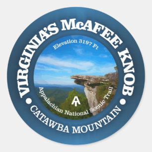 Sticker Rond McAfee Knob