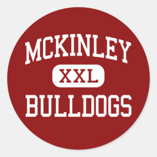Sticker Rond McKinley - Bulldogs - Lycée - Canton Ohio