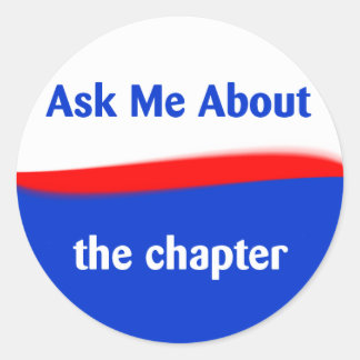 Sticker Rond Me demander À propos du chapitre