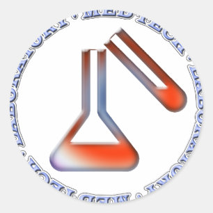 STICKER ROND MED TECH - LABORATOIRE MÉDICALE DE SOLUTION