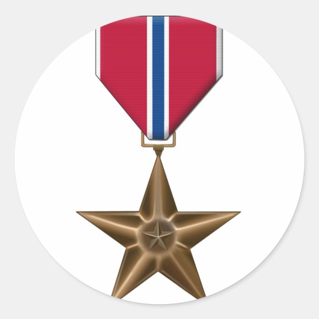 Sticker Rond Médaille de bronze (Devant)