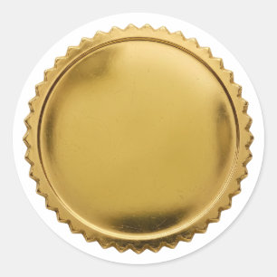 Sticker Rond Médaille de prix d'excellence en étoile éclatée av