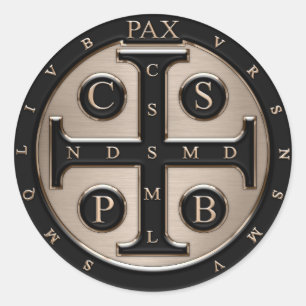 Sticker Rond Médaille de St Benoît
