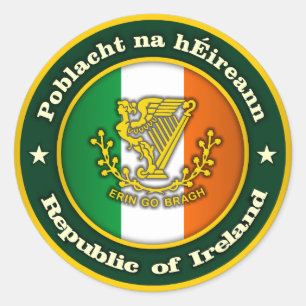 Sticker Rond Médaillon irlandais 2