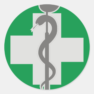 STICKER ROND MÉDECINE