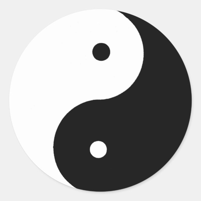 Sticker Rond Médecine chinoise (Devant)