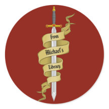 Medeival Gold Sword from the Library of