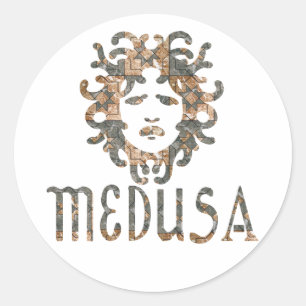 Sticker Rond Medusa