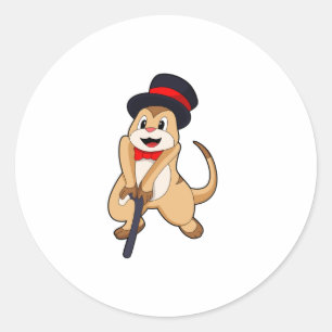 Sticker Rond Meerkat