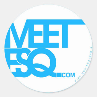Sticker Rond MeetESQ bleu
