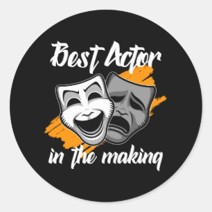 Sticker Rond meilleur acteur dans la fabrication