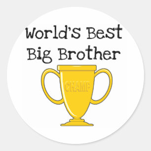 Sticker Rond Meilleur Big Brother du Champion du Monde