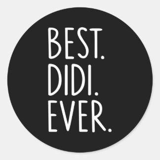 Sticker Rond Meilleur Didi jamais