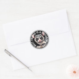 Sticker Rond Meilleur Fileur à sucre ami