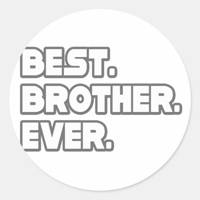 Sticker Rond Meilleur Frère (Devant)